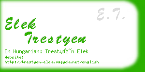 elek trestyen business card